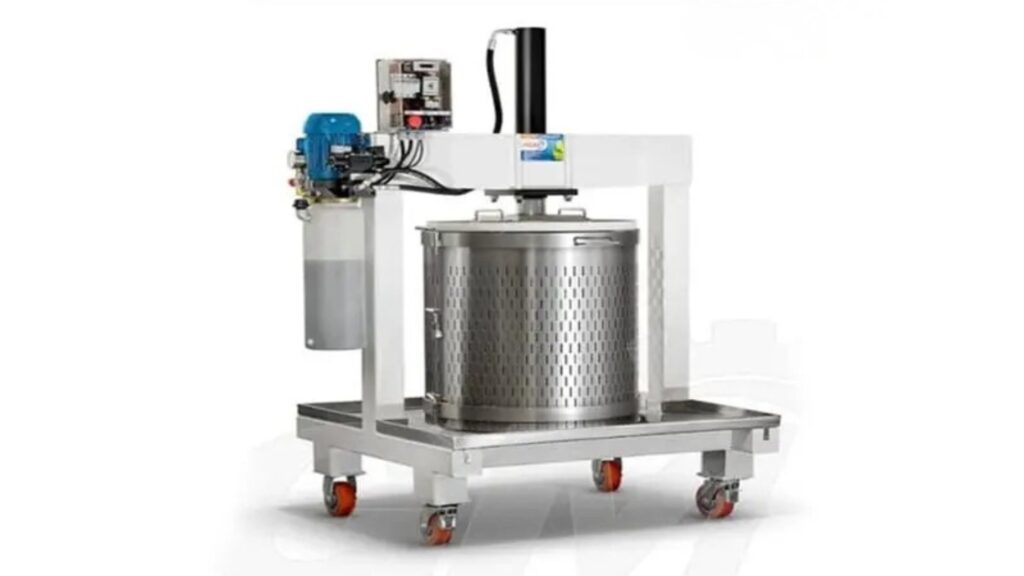 Prensa hidráulica para uva